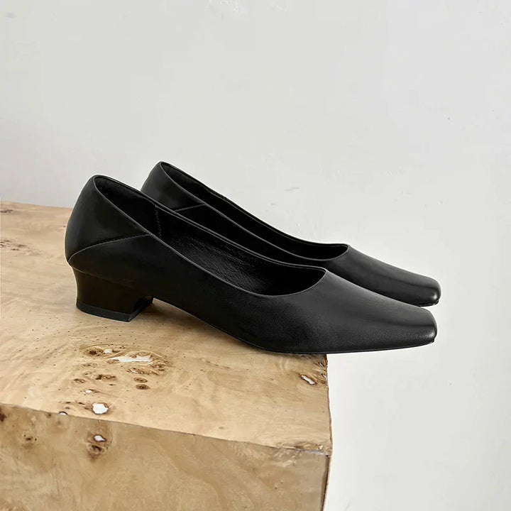 Womens Genuine Leather Pumps Classic Fit