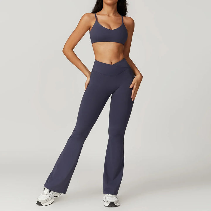 Womens 2-Piece Yoga Set Sports Bra and Tight Pants
