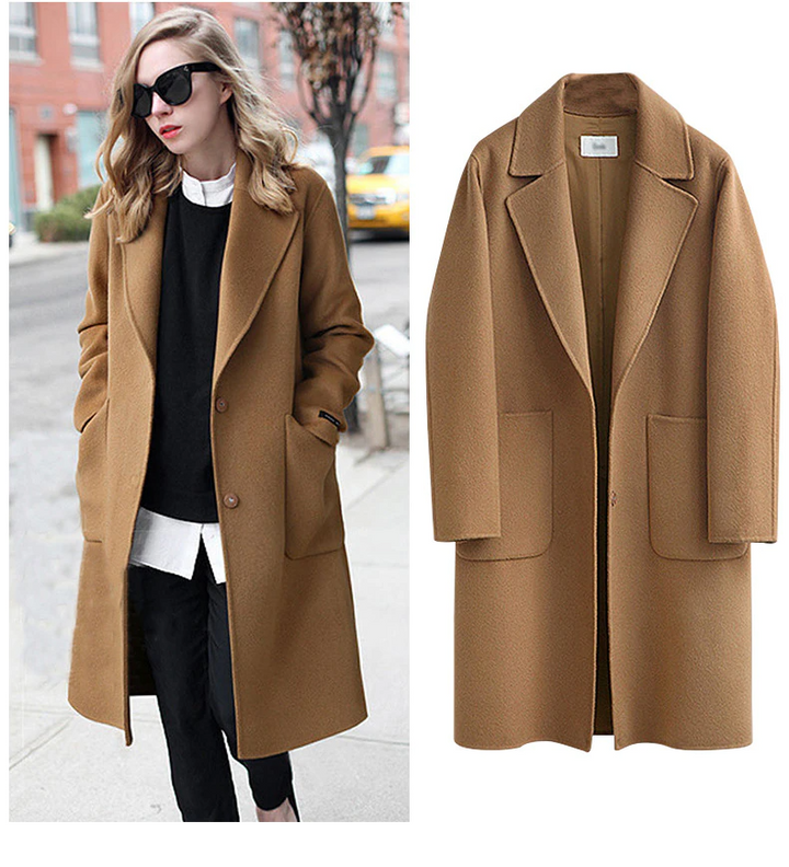 Womens Trench Coat Classic Elegant Fit