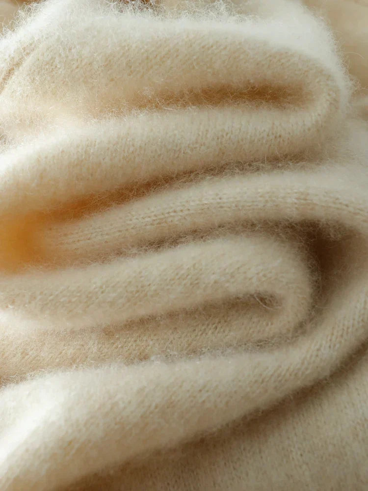 Womens Cashmere Wrap Sweater Soft Knit Crossover Style