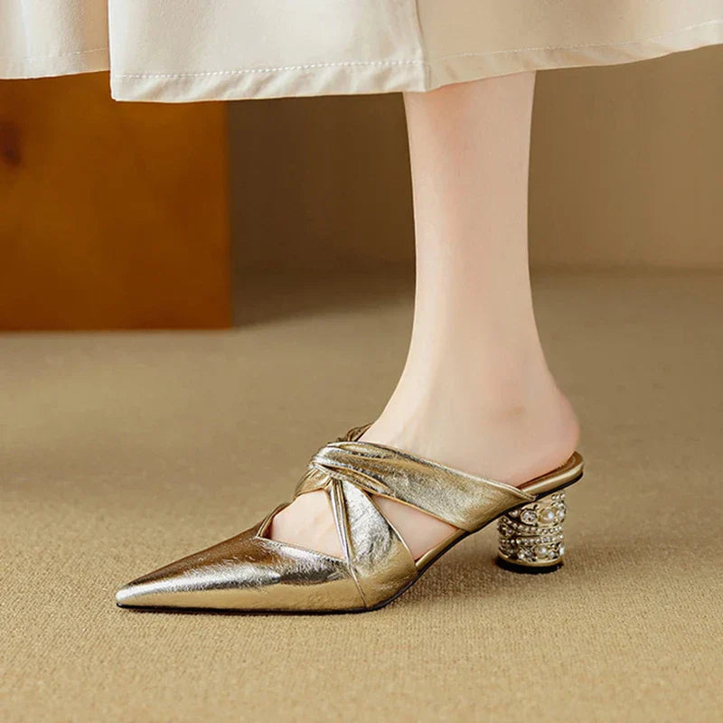 Womens High Heels Elegant Slip-On - BritishMode