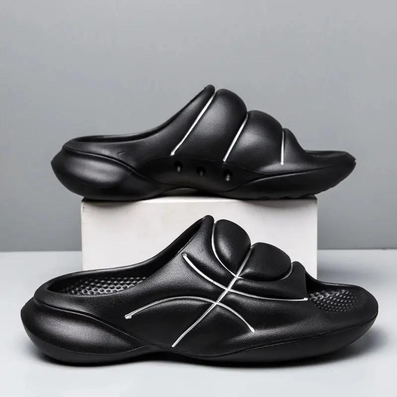 Mens Basketball Slides Soft Cushioned Sports Sandals