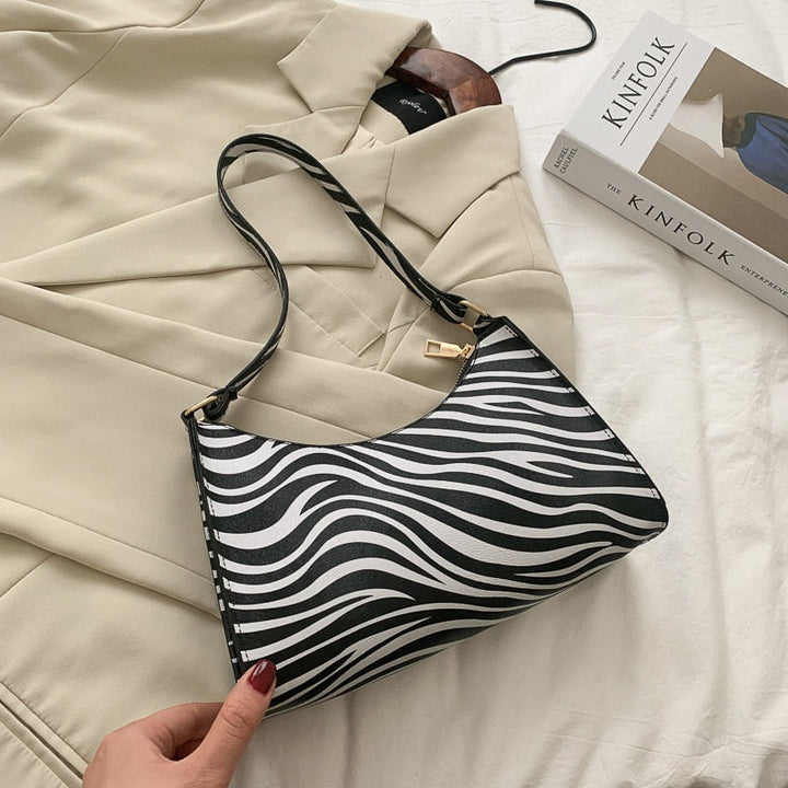 Womens Tote Bag with Zebra Print Pattern