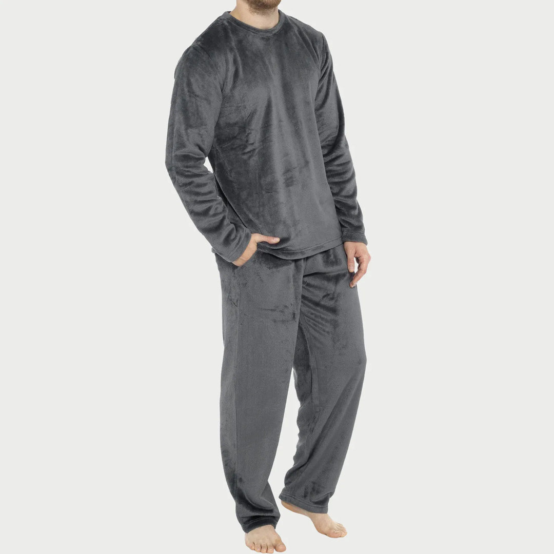 Mens Sleepwear Set Plaid Cozy Fit - BritishMode
