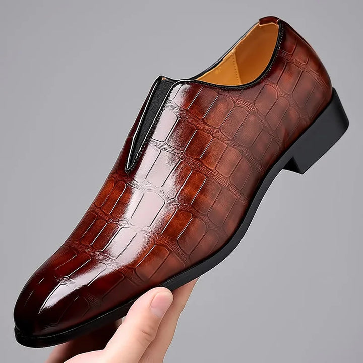 Mens Loafers Genuine Leather Slip-On - BritishMode