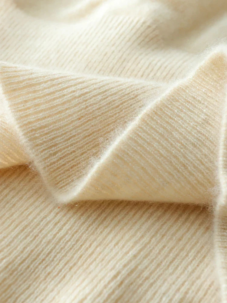 Womens Cashmere Wrap Sweater Soft Knit Crossover Style