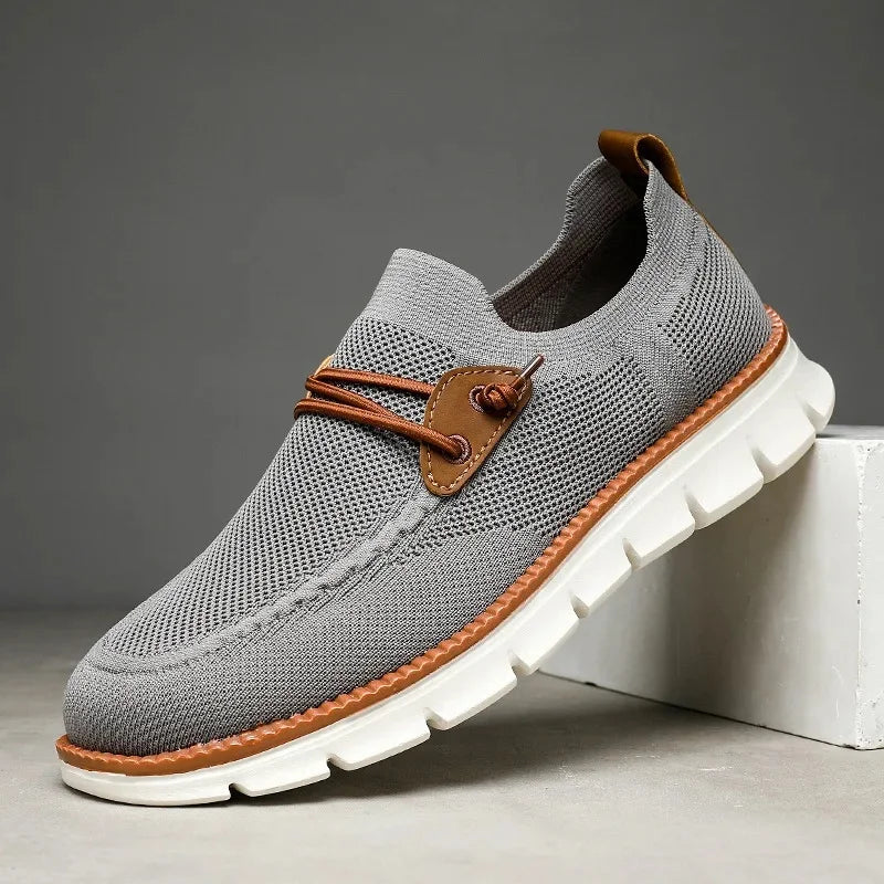 Mens Slip-On Sneakers Lightweight Cushioned Sole