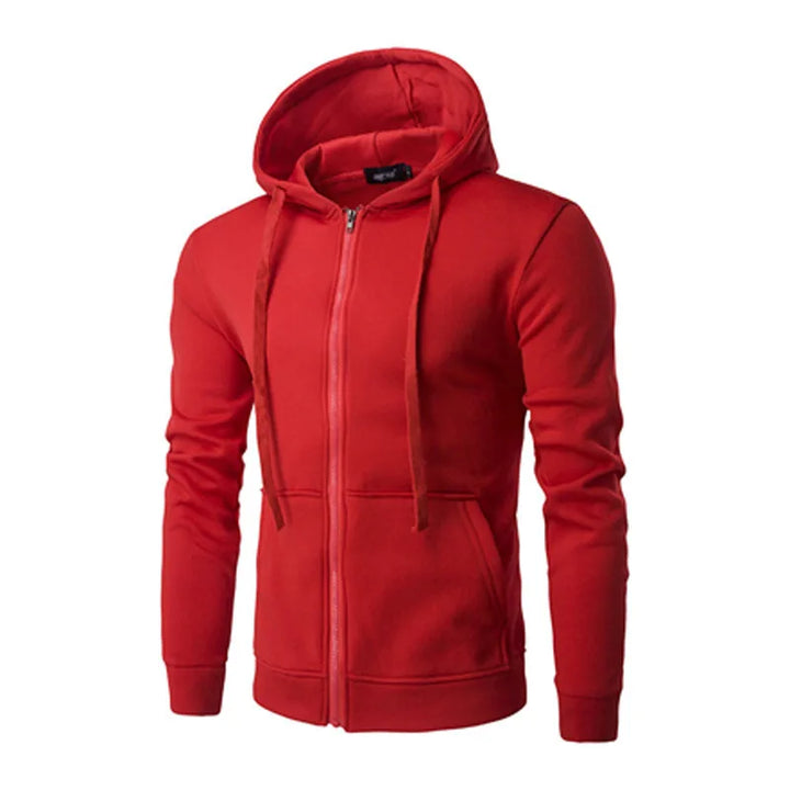 Mens Athletic Zip Hoodie Slim Fit