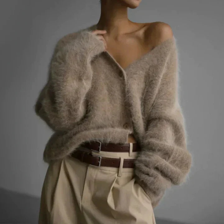 Womens Cardigan Timeless Knit Classic Fit