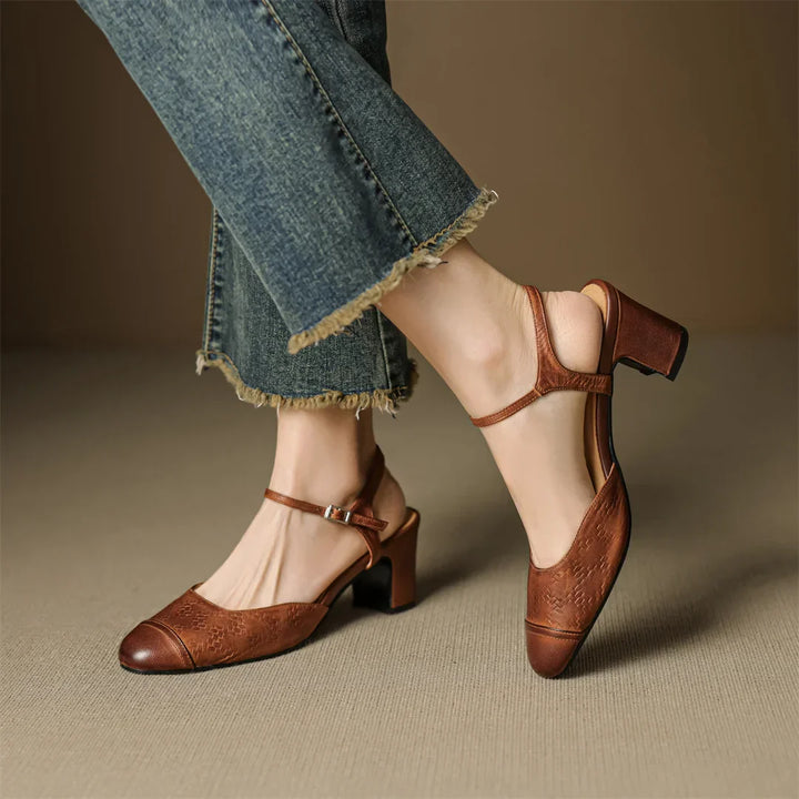 Womens Genuine Leather Pumps Classic Fit