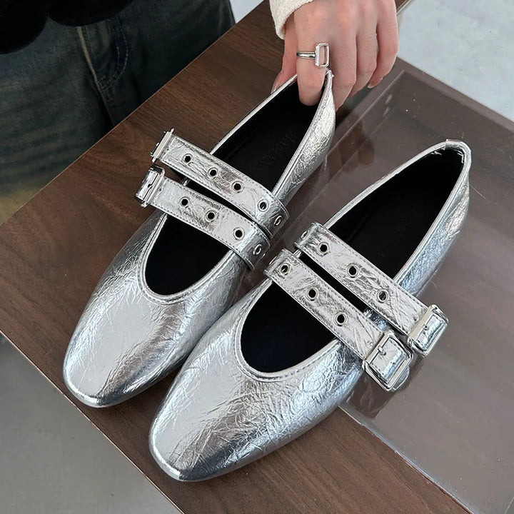Womens Mary Jane Flats Classic Comfort
