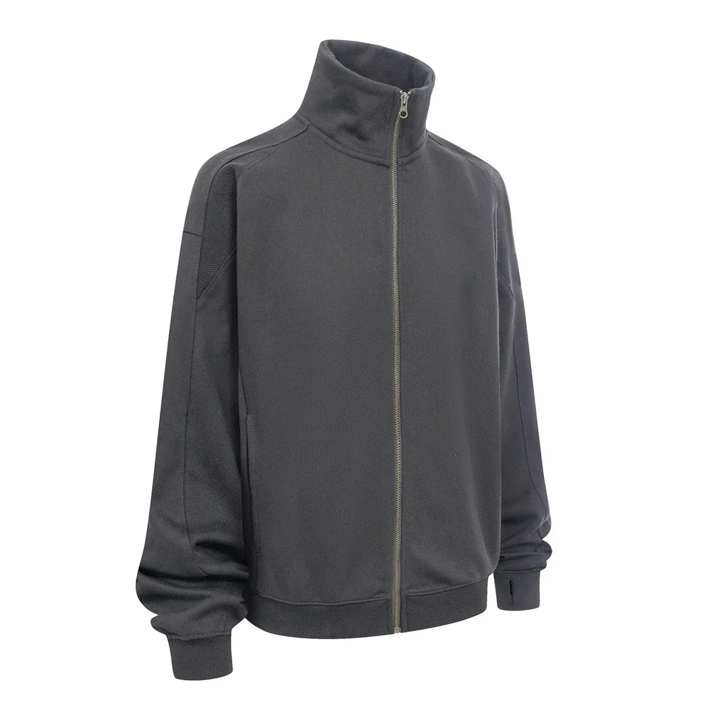 Unisex Hooded Sweatshirt Thick Warm Zip-Up