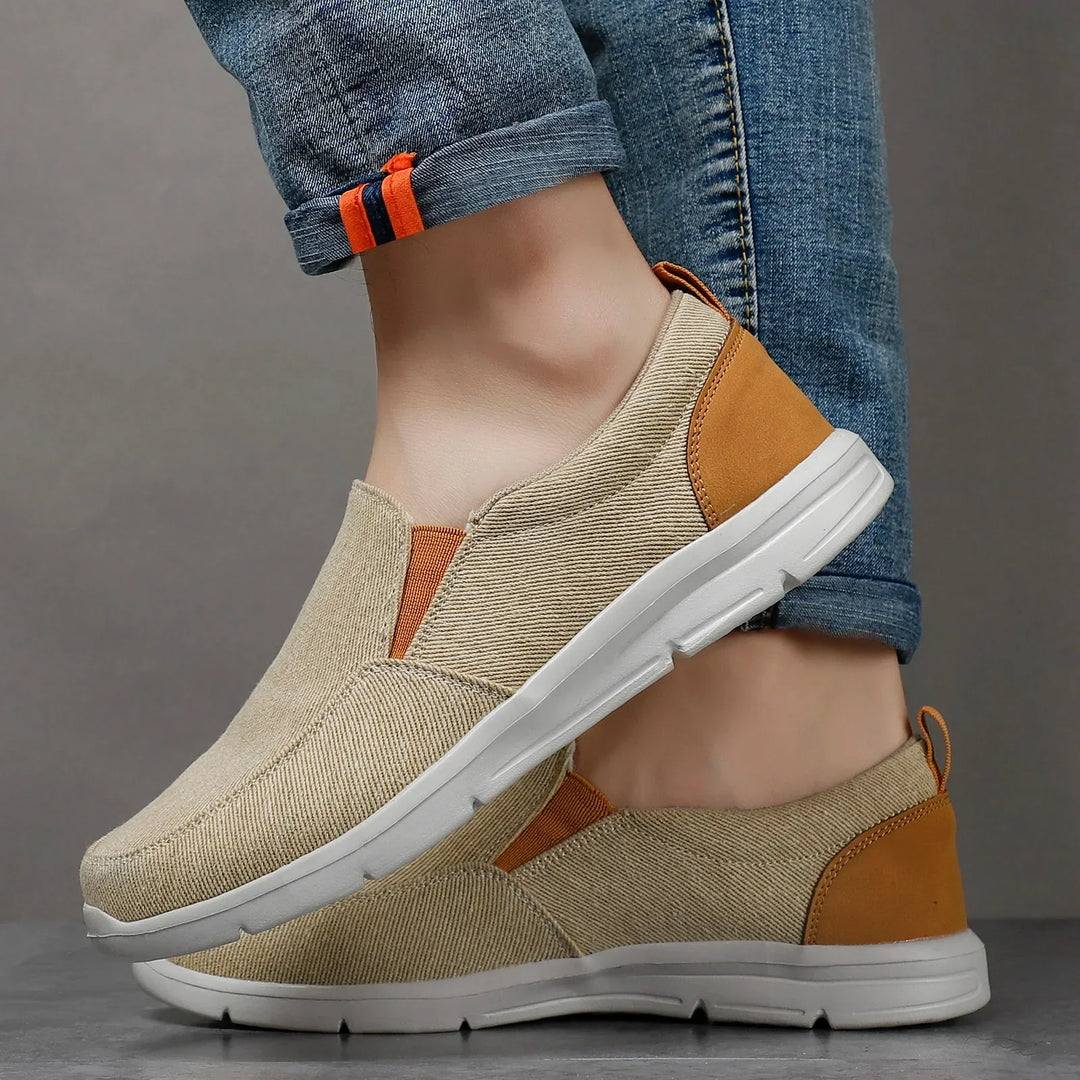 Unisex Loafers Breathable Canvas Slip-On