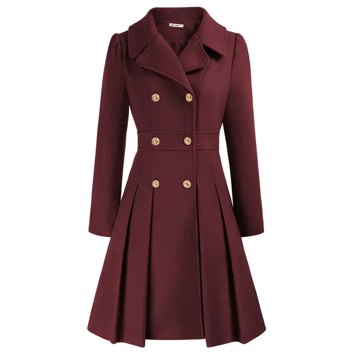 Womens Wool Peacoat A-Line Stylish Fit