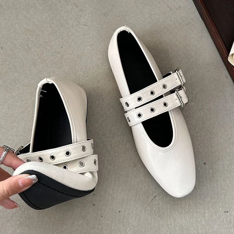 Womens Mary Jane Flats Classic Comfort