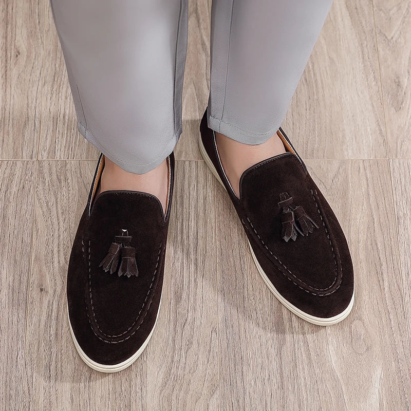Mens Leather Slip-On Loafers Quality