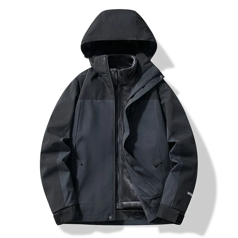 Unisex Ski Jacket with Hood Insulated Weatherproof