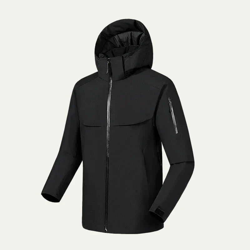 Mens Technical Hooded Jacket Streamlined Fit