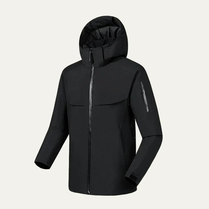 Mens Technical Hooded Jacket Streamlined Fit
