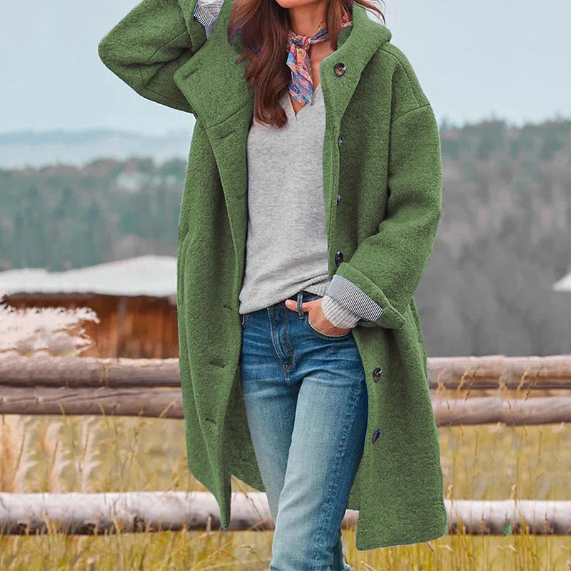 Womens Winter Coat Wool Blend Elegant Fit - BritishMode