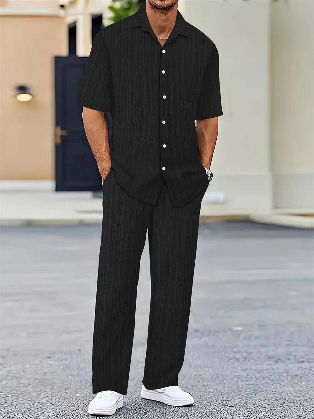Mens Office Wear Set Lightweight Comfortable Fit - BritishMode