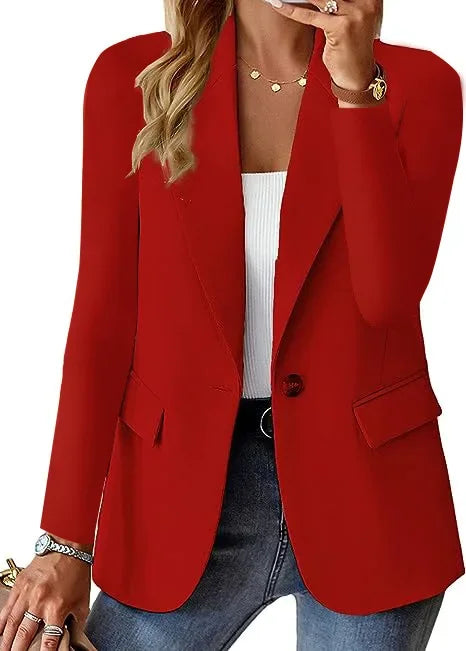Womens Jacket Classic Fit Solid Material