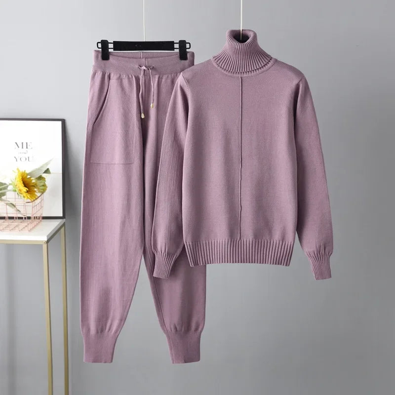 Womens Knit Two-Piece Outfit Cozy Fit