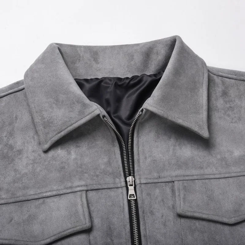 Mens Suede Jacket Stylish Comfortable Fit