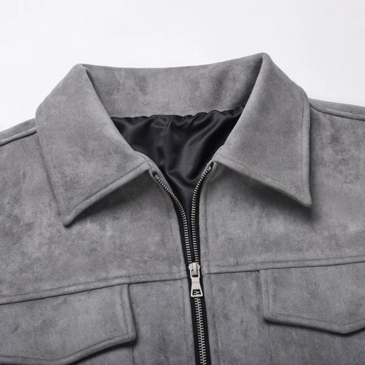 Mens Suede Jacket Stylish Comfortable Fit