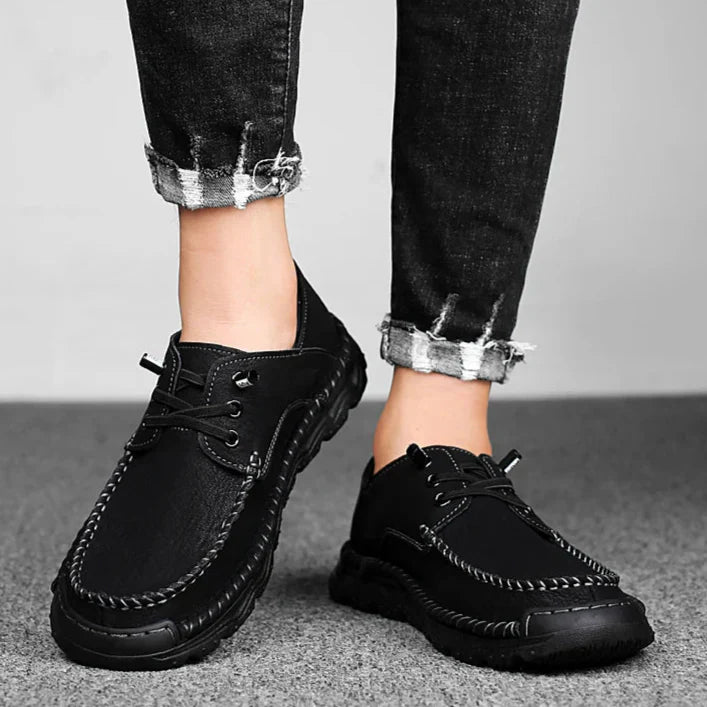 Mens Leather Shoes Genuine Leather Slip-On