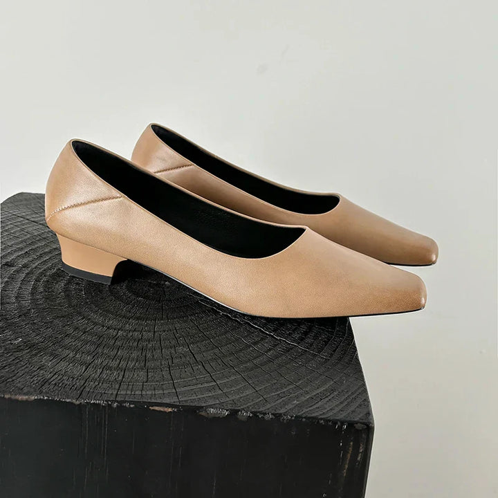 Womens Genuine Leather Pumps Classic Fit