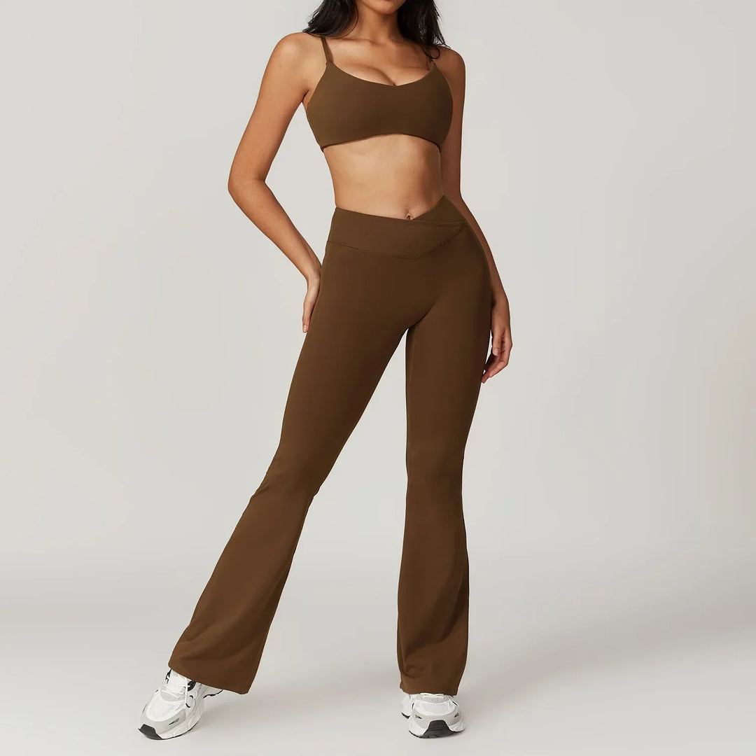 Womens 2-Piece Yoga Set Sports Bra and Tight Pants