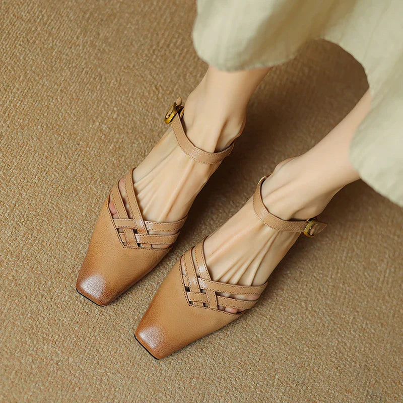 Womens Heels Genuine Leather Classic Fit
