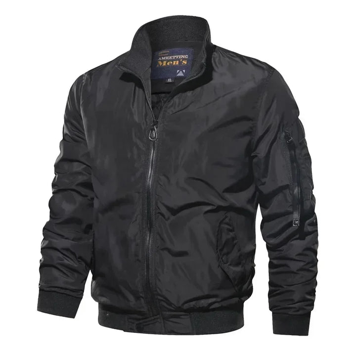 Mens Bomber Coat Classic Fitted Style