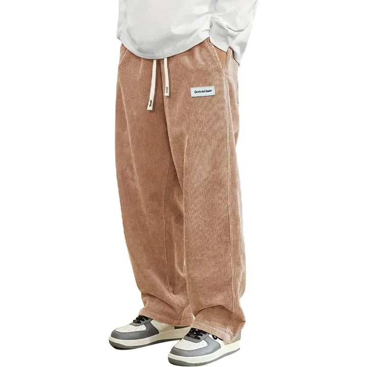 Mens Corduroy Casual Pants Relaxed Fit