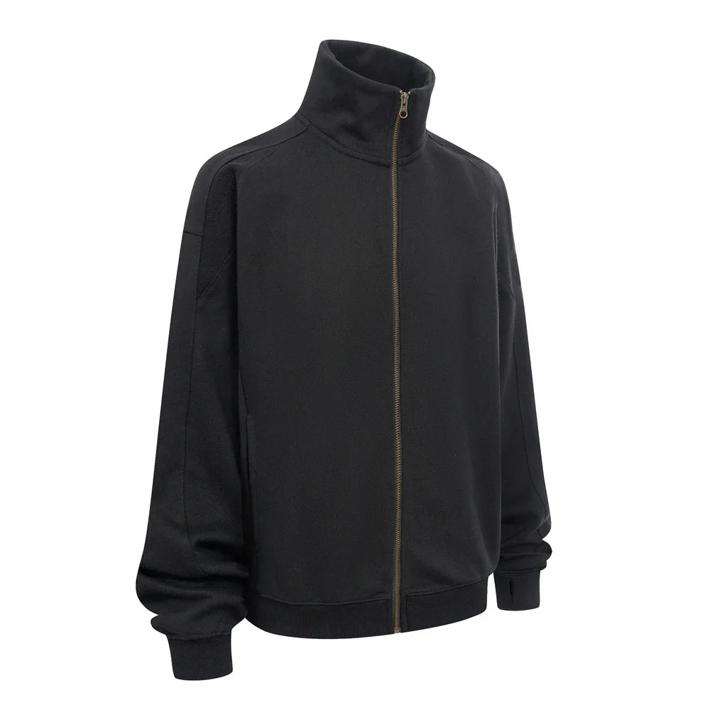 Unisex Hooded Sweatshirt Thick Warm Zip-Up