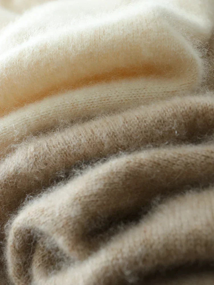 Womens Cashmere Wrap Sweater Soft Knit Crossover Style
