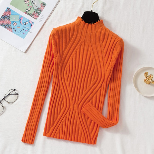 Womens Knit Sweater Cozy Classic Fit