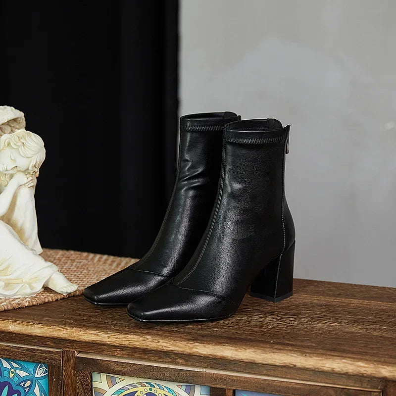 Womens Ankle Boots Leather Classic Fit
