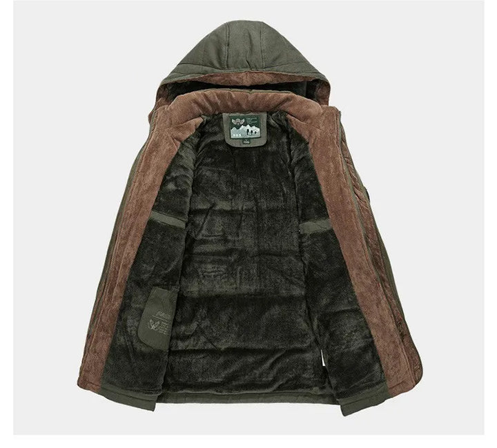 Mens Winter Parka Coat with Soft Fleece Lining Warm Fit - BritishMode