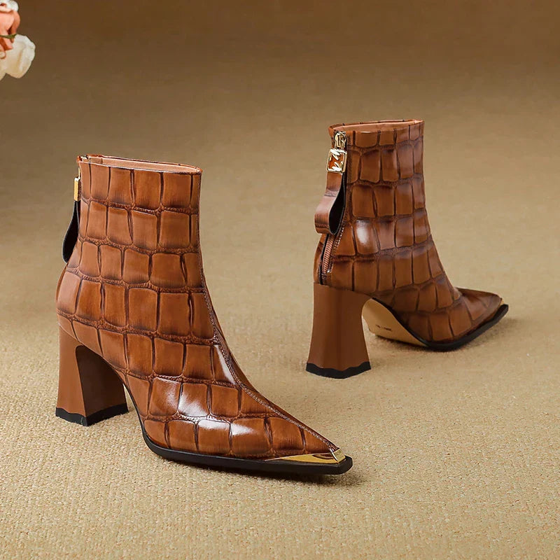 Womens Genuine Leather Boots Classic Fit