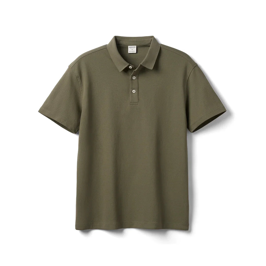 Mens Polo Shirt Lightweight Breathable Fit