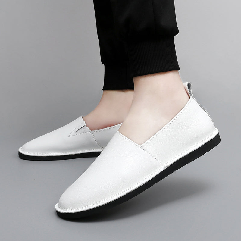 Mens Loafers Genuine Leather Slip-On