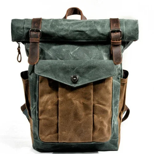 Unisex Backpack Genuine Leather Vintage Style