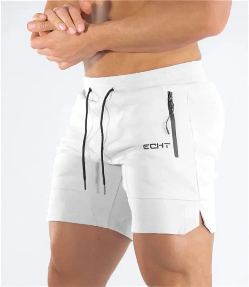Mens Sports Shorts with Zippered Pockets Athletic Fit
