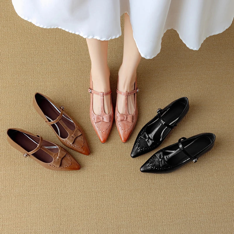 Womens Pumps Genuine Leather Classic Fit