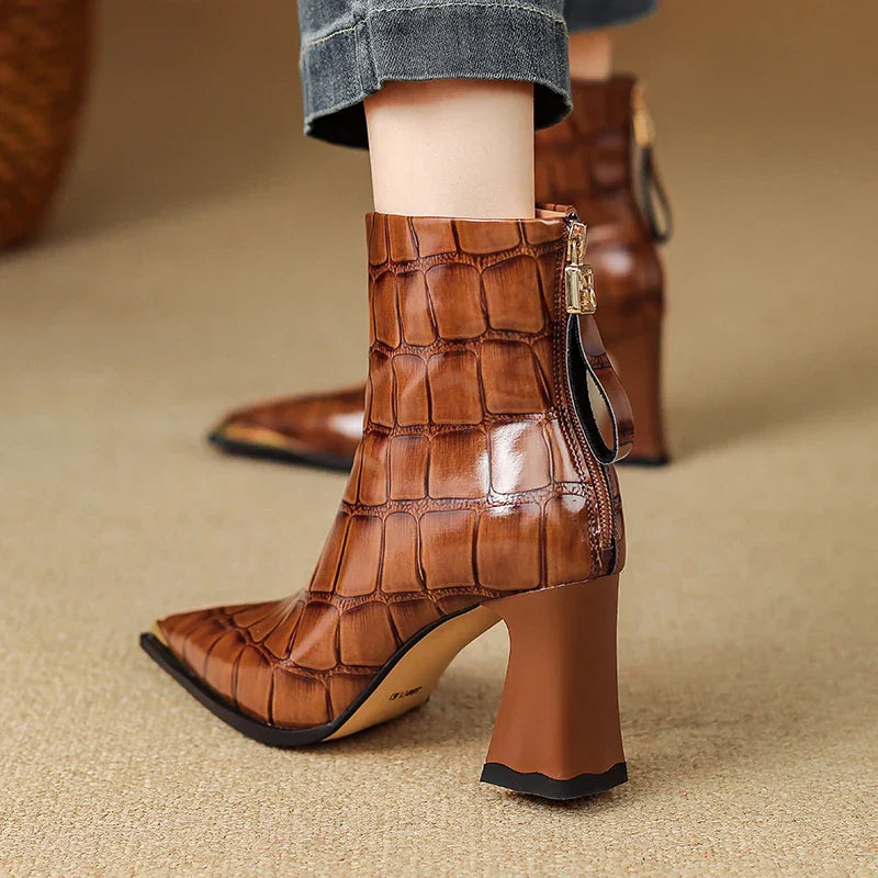 Womens Genuine Leather Boots Classic Fit