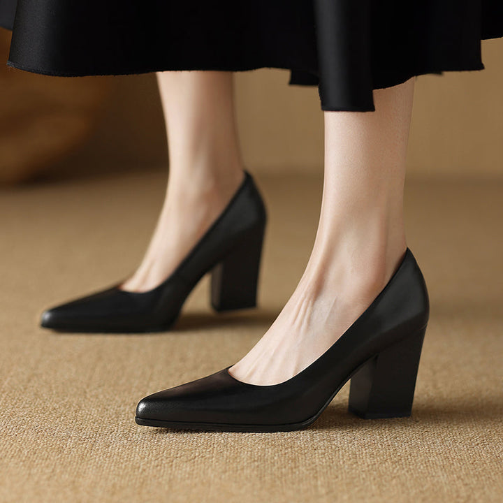 Womens Heels Genuine Leather Classic Fit