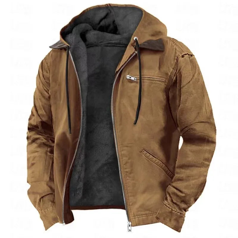 Mens Hooded Sweatshirt Fleece Cozy Fit