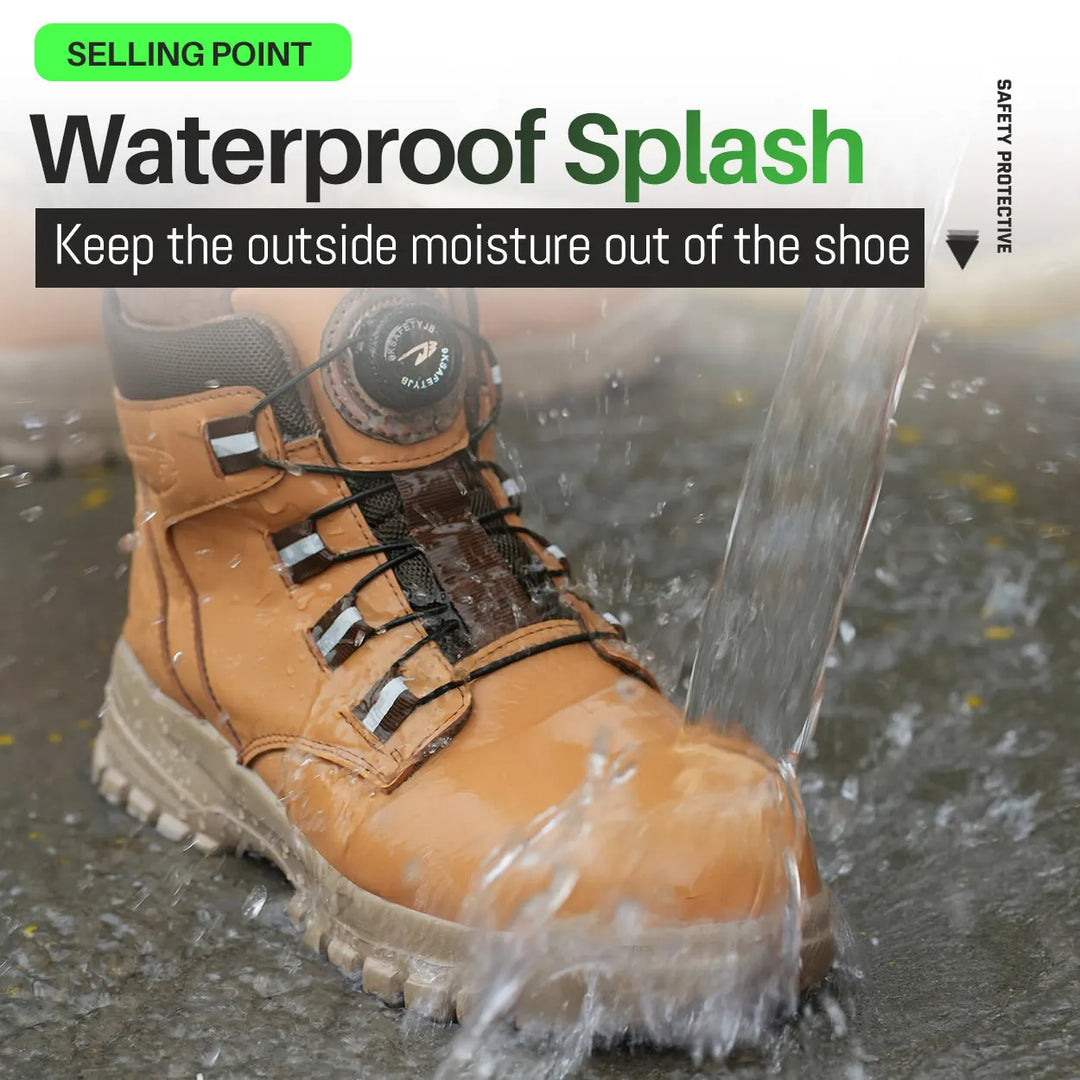 Mens Waterproof Steel Toe Safety Boots